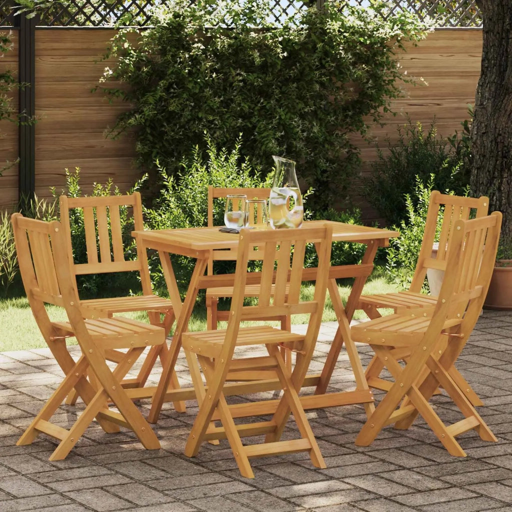 Sedie Bistro da Giardino 6 pcs Naturale 3416291