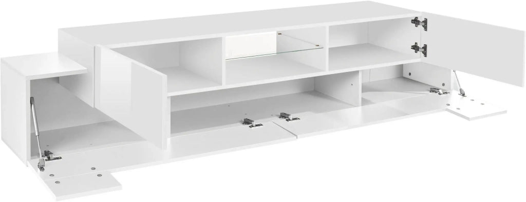 Mobile per TV New Coro L 220 x H 51 x P 45 cm bianco