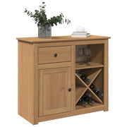 Credenza con Cassetto-Buffet-Armadio da cucina Panama 93x40x80 cm Legno Massello di Pino
