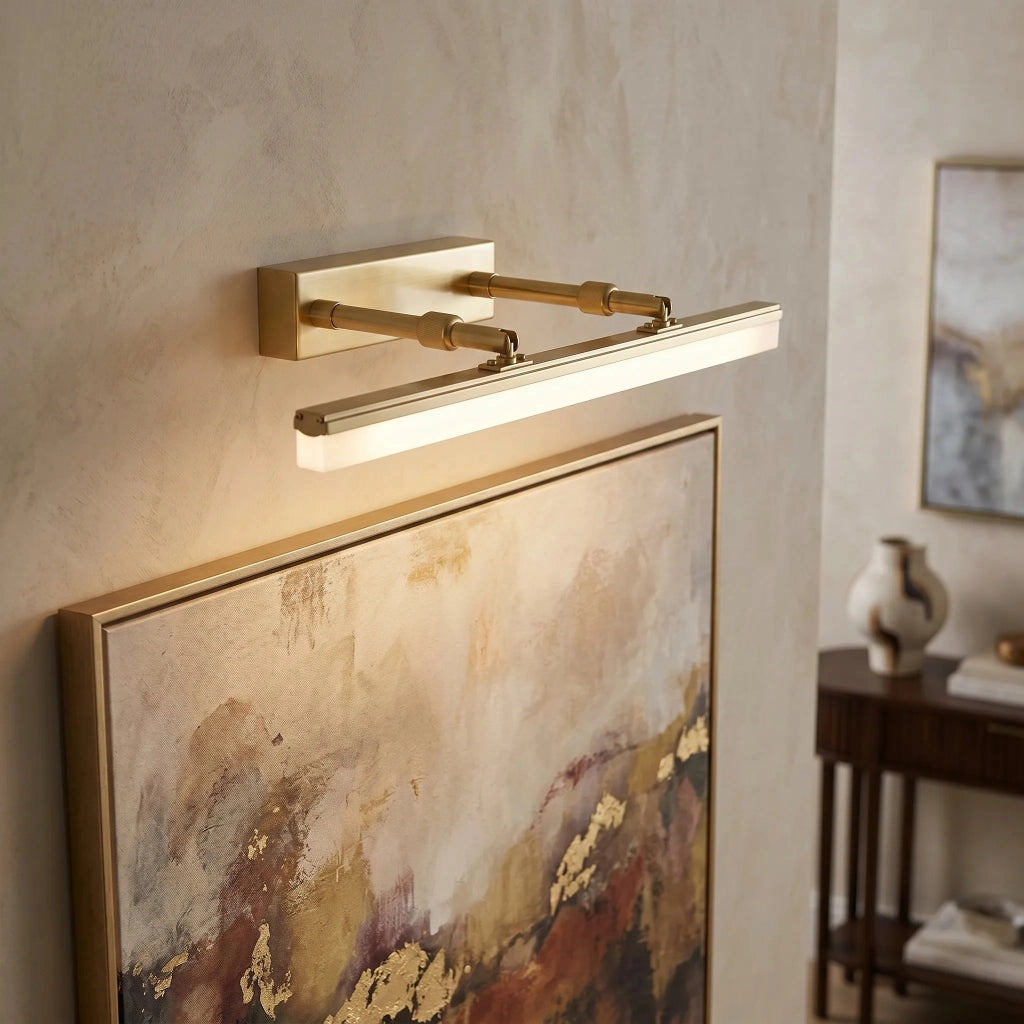 Applique Da Bagno Led APP1875-1W 40cm Brush Gold