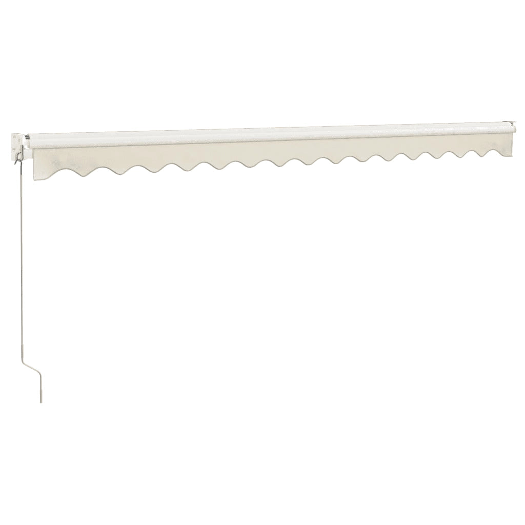 Tenda da Sole Retrattile Crema 4,5x3 m in Tessuto e Alluminio 3154429