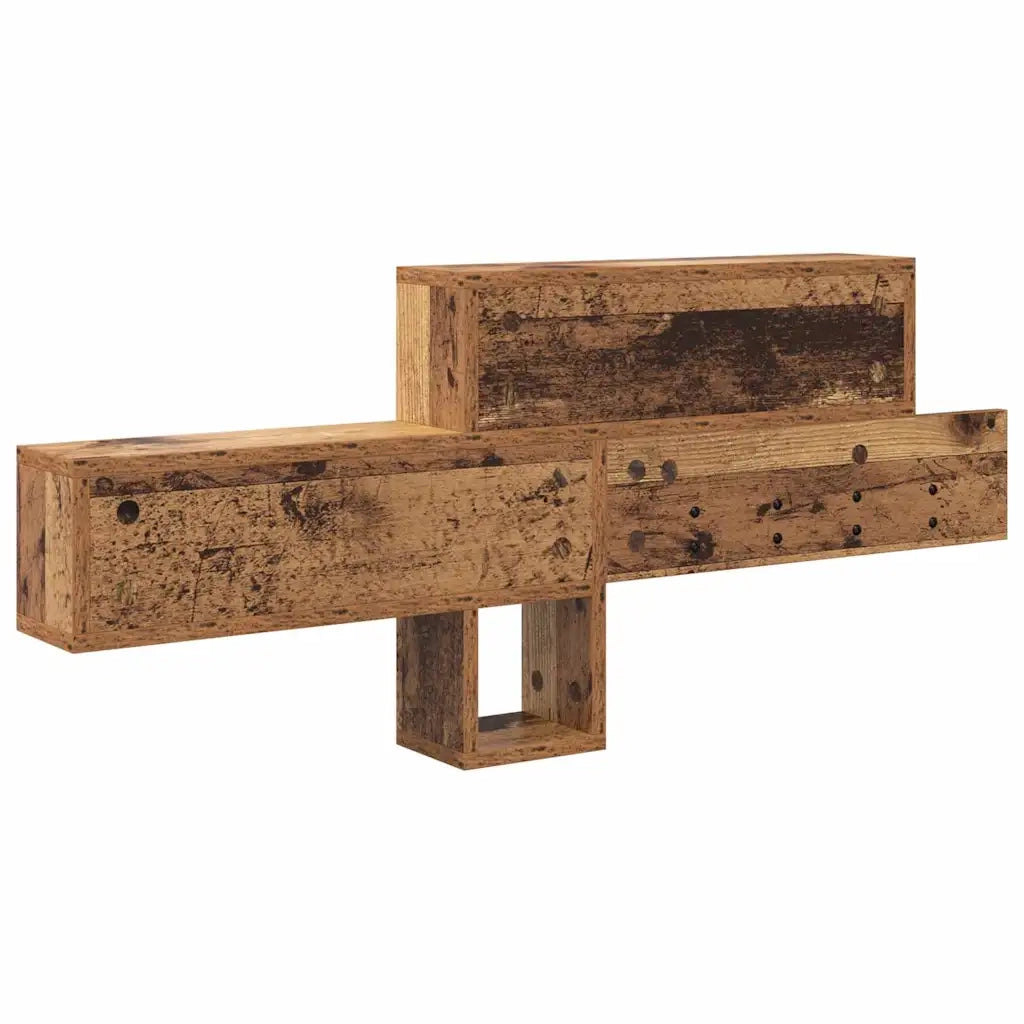 Appendiabiti a muro Legno vecchio 100 x 12 x 43,5 cm 874417
