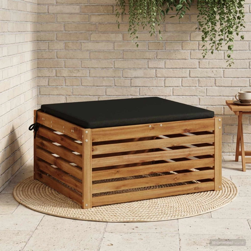 Cuscino per Sedia in Unico Pezzo SOEST 100% Poliestere Nero 944773