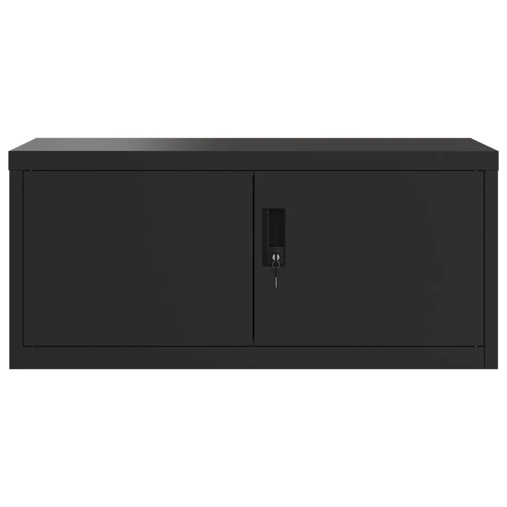 Armadio Classificatore Nero 90x40x110 cm in Acciaio 3188322