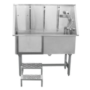 Vasca da Bagno per Toelettatura Cani Gatti e Animali Domestici in Acciaio Inossidabile Inox – 400mm