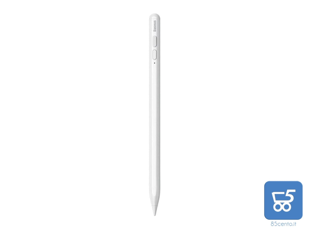 Baseus penna capacitiva Smooth Pencil con cavo Type-C 3A 0.5mt bianca punta fine ACSXB-B02 per Ipad
