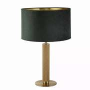 Lampada Scrivania Contemporanea Londra Acciaio Ottone Velluto Verde 1 Luce E27