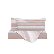 Copripiumino Matrimoniale con Federe Stampato Athena Damour Rosa