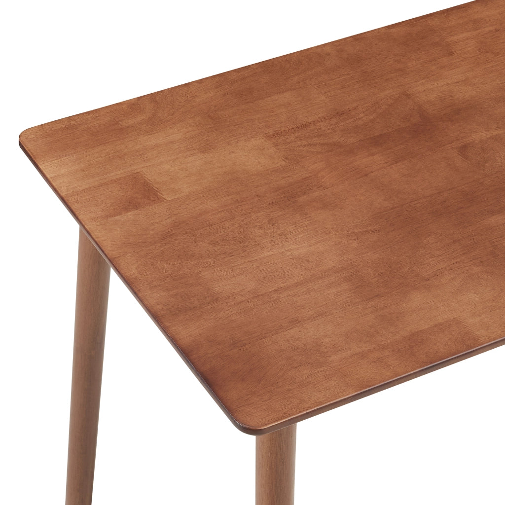 Tavolo da Pranzo Klijori Tavolo da Cucina in Legno di Hevea 140x70 cm Effetto Noce [en.casa]