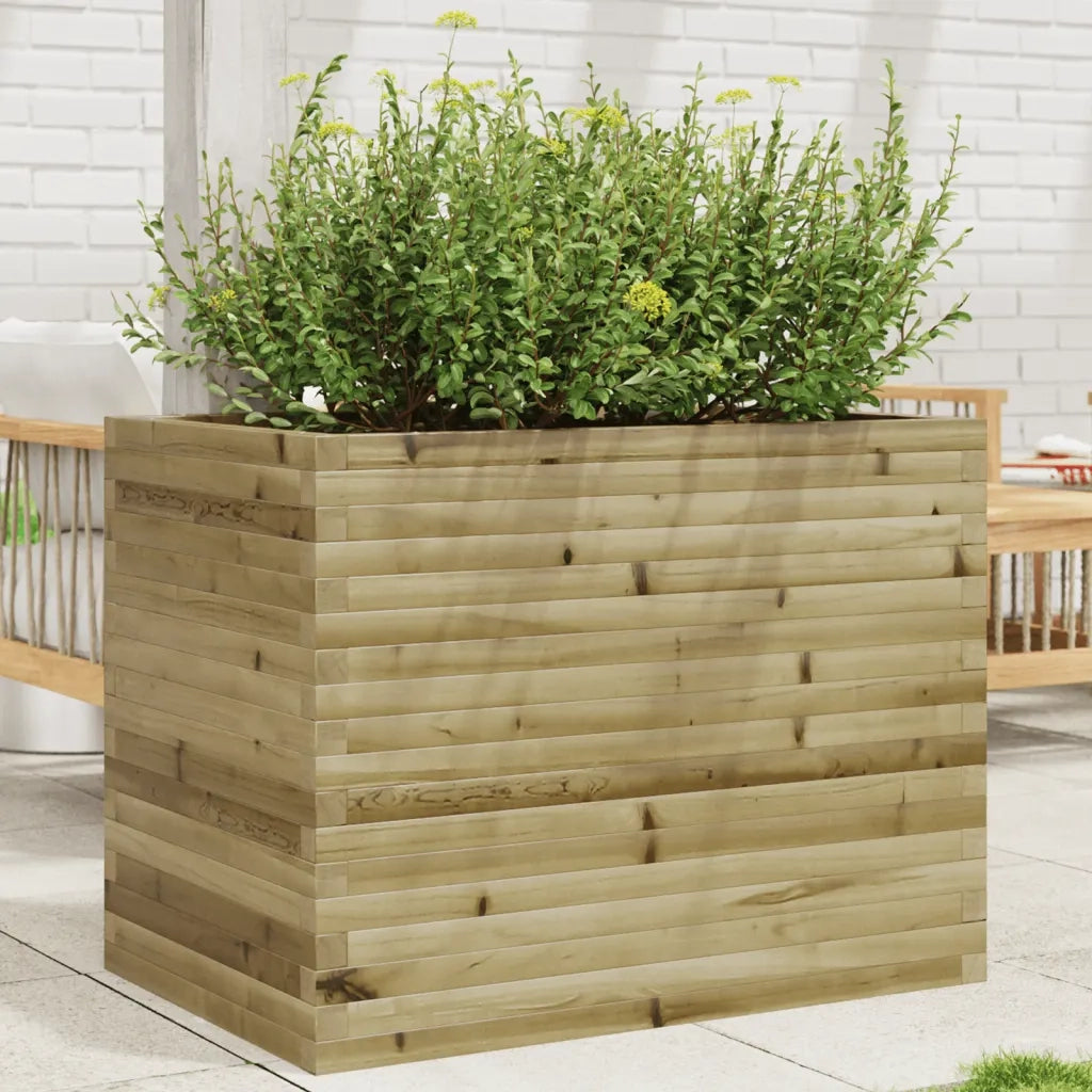 Fioriera | Cassetta per fiori | Vaso da Giardino 90x60x68,5 cm in Legno di Pino Impregnato