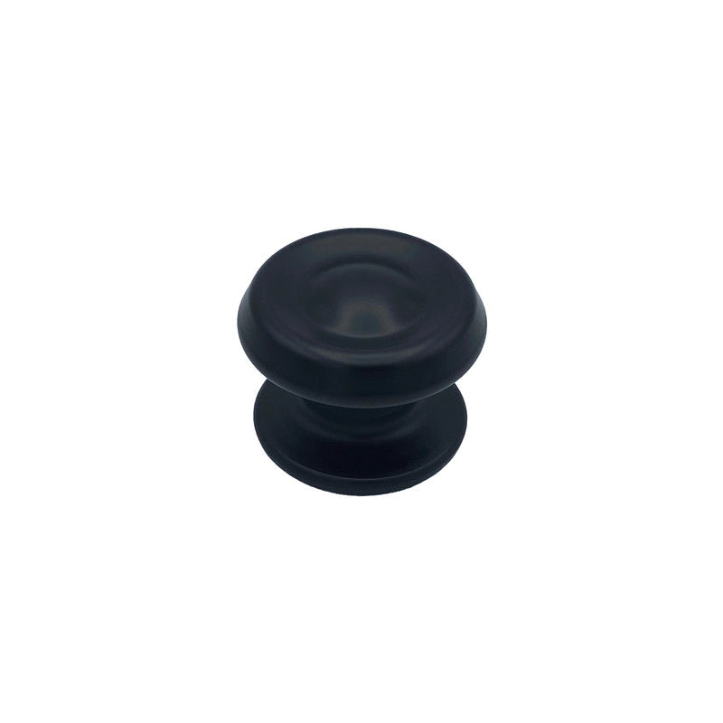 Pomolo fisso per porta SAGUATTI 176/80ZB in alluminio nero opaco