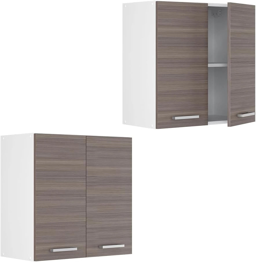 Pensile da cucina R-Line, Grigio nobile, 60 cm, per la libera combinazione all'interno di sistemi cucina modulari