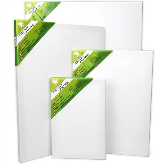 Set di 4 cornici vuote in tela per artisti - Ideale per acrilico, olio e acquerello 20x30, 30x40, 40x50, 50x60