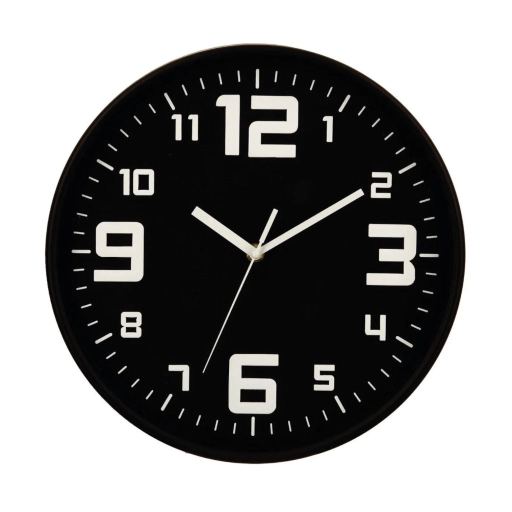 Orologio da Parete Silenzioso "Best" Nero ‚Äì √ò 30,5 cm