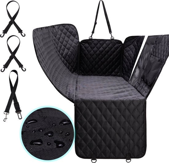 Sedile per Auto per Cani - Autoletto per Cani - Coperta per Auto per Cani - Impermeabile - Nero