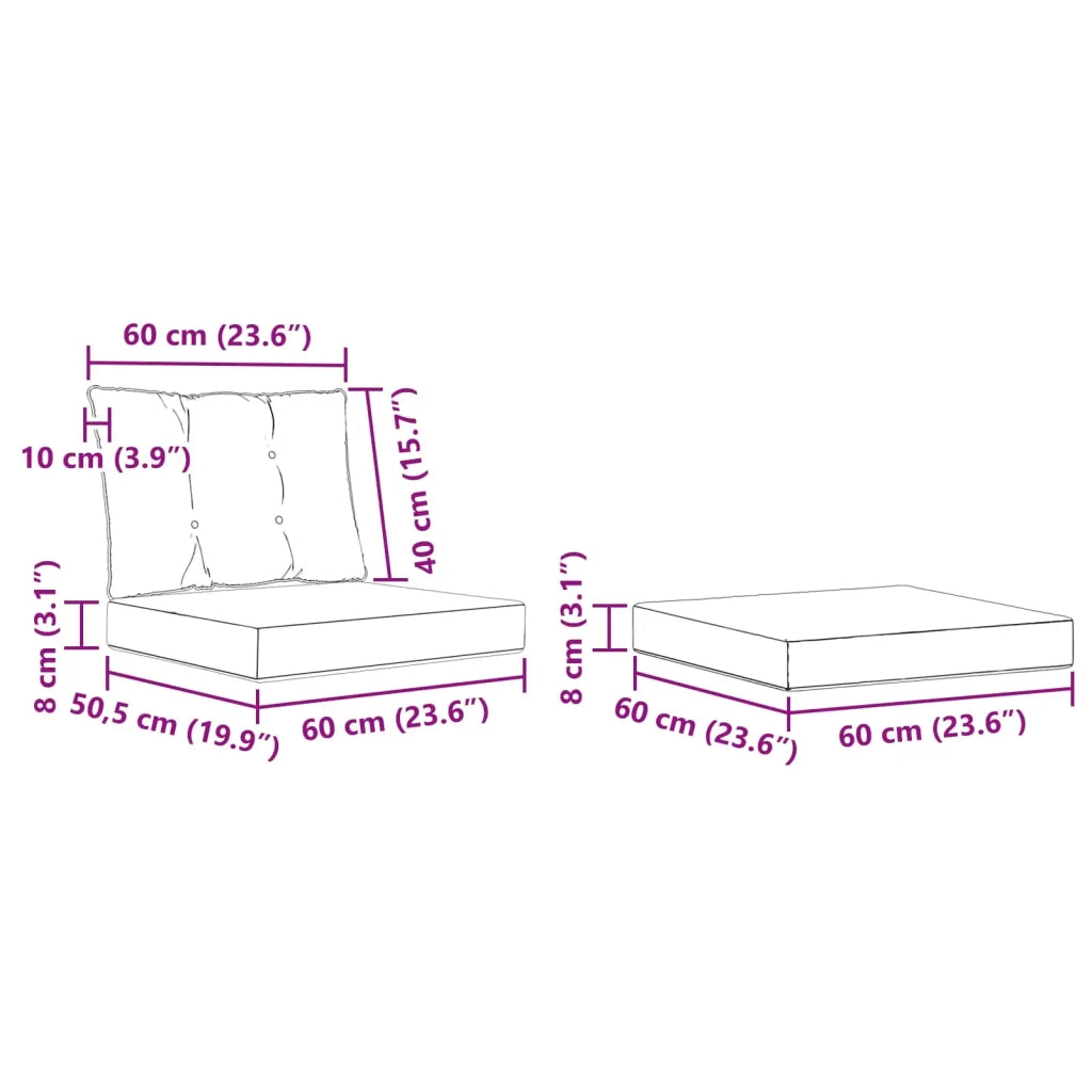 Set di divani da esterno 4 pz Naturale e Nero 3381872