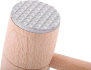 Hammam in legno, doppia testa pesante per macellazione carne, pollo e pesce - manico comodo - utensile da cucina - per carne macellata, pollo e pesce