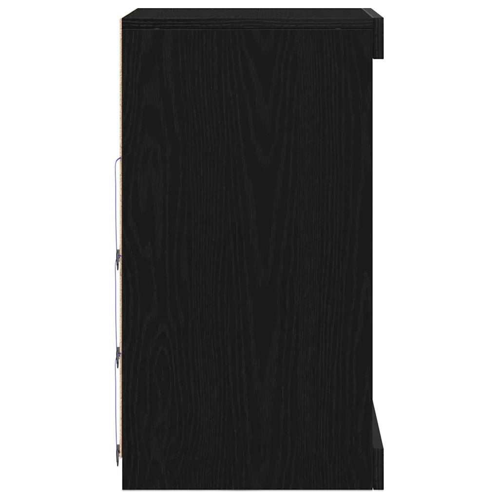 Credenza-Buffet-Armadio da cucina Rovere Nero 41 x 37 x 67 cm Legno multistrato 662093
