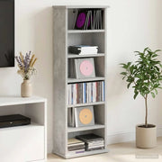 Mobile per CD Grigio Cemento 60 x 17 x 92 cm 8012752