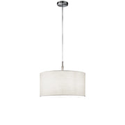 Sospensione Moderna Round Hotel Metallo Cromo 1 Luce E27 Ip20 D50
