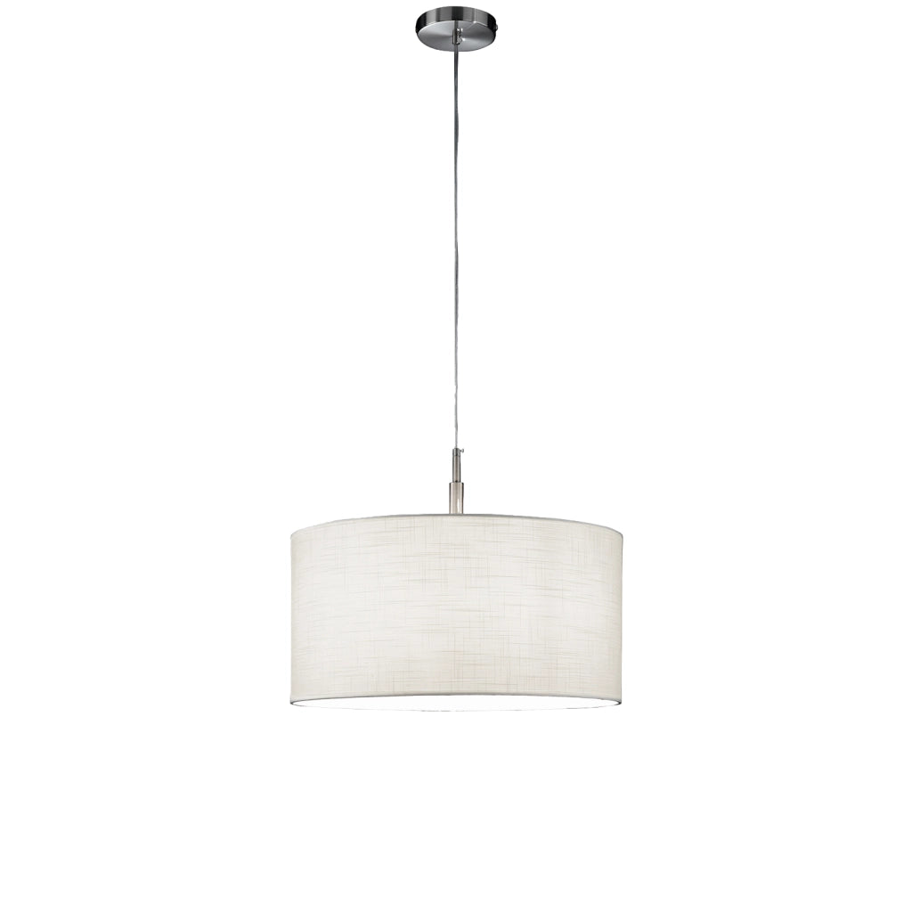 Sospensione Moderna Round Hotel Metallo Cromo 1 Luce E27 Ip20 D50