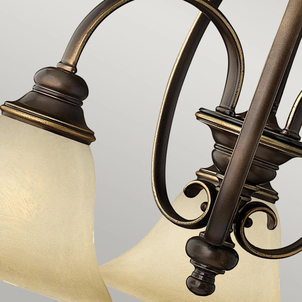 Lampadario Cello bronzo antico 3 luci E27 60W Hinkley