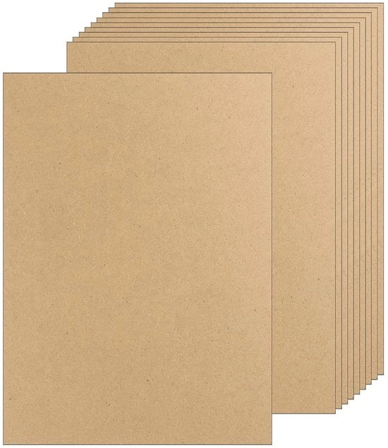 Pannelli di MDF in legno per fai da te stesso, A3 - 2 mm spessore, 42 x 30 cm, pannelli di mattonella con densità media, pannelli di legno non lavorato, pannelli di mattonella, pannelli di hardboard bianchi, pannelli di spessore medio per fai da te