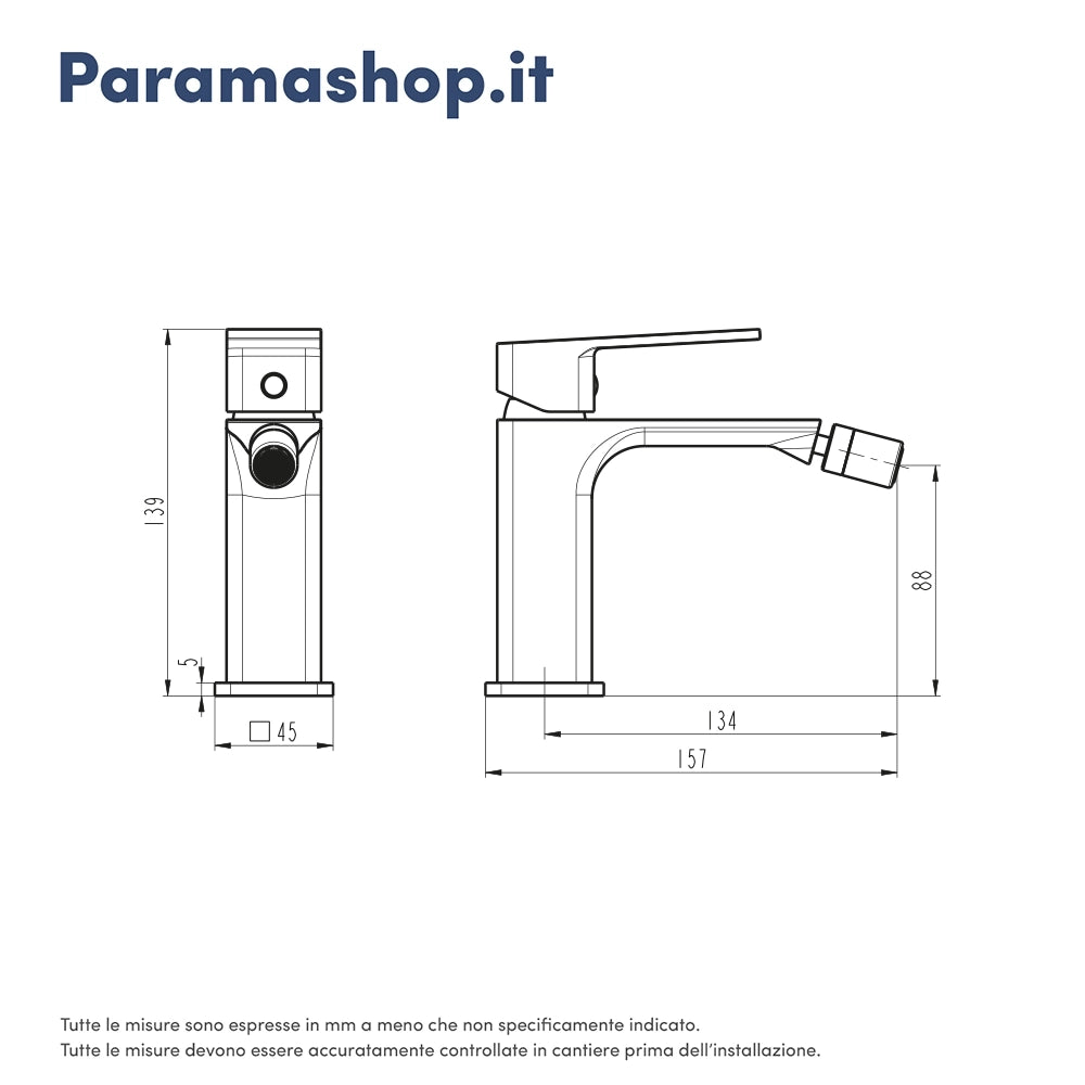 Set miscelatori: lavabo ad incasso bidet senza scarico e incasso doccia monocomando nickel spazzolato | Ingrid