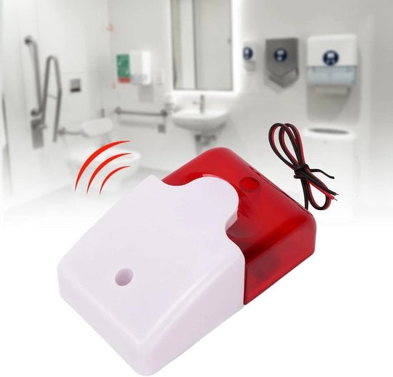 Sirena di allarme stroboscopica con segnale luminoso - 110 DB Alto livello di decibel - Altoparlante di allarme regolabile - Zone pubbliche - Disconnessione di emergenza - Allarme di avviso di sicurezza (12V) .