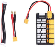 Pannello di ricarica parallela - Batteria al litio - Multipli 2-6S - Connettori XT30 XT60 - Supporta 5 scatole di batterie