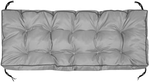 AIO FACTORY Cuscino da giardino impermeabile grigio 120x40 cm per panca in pallet