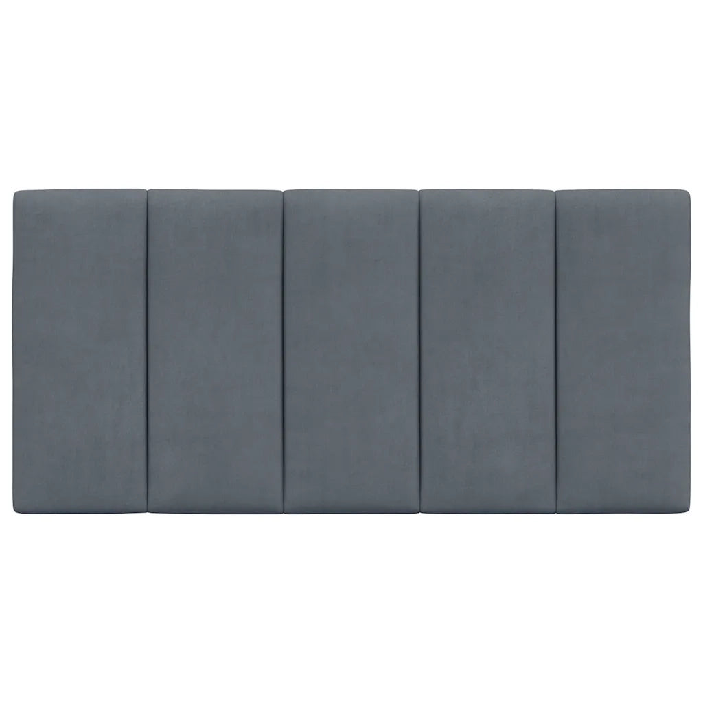 Cuscino Testiera Hanko Grigio Scuro 100 cm in Velluto CFW6939366
