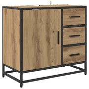Mobile da Bagno | Armadio da bagno con cassetto Rovere artigianale 65 x 33 x 60 cm