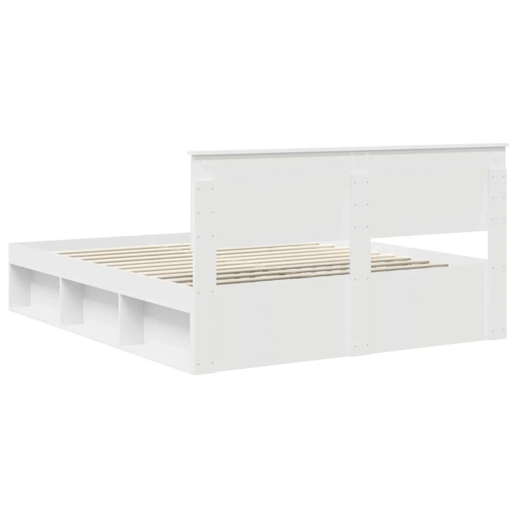 Struttura del letto Bianco 160 x 200 cm Pino massello 3410573