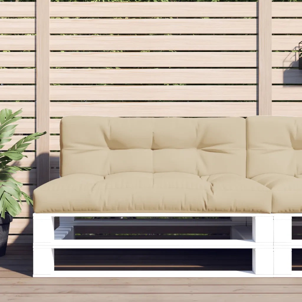 Cuscini per Pallet 2 pz | Cuscini per sedie Beige in Tessuto