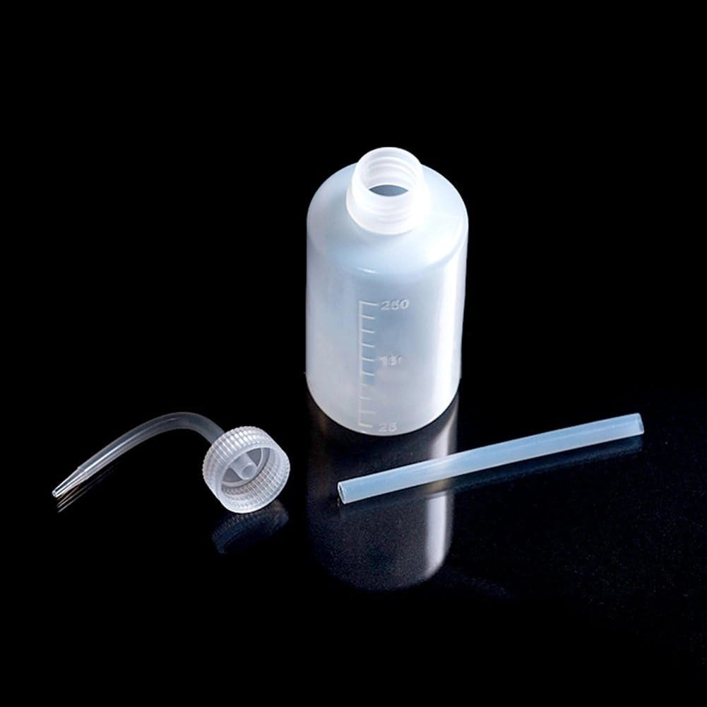 Bottiglia Dosatrice 150ml con Applicatore Curvo – Conservazione Sicura e Dosaggio Preciso | Ideale per Solventi e Alcool