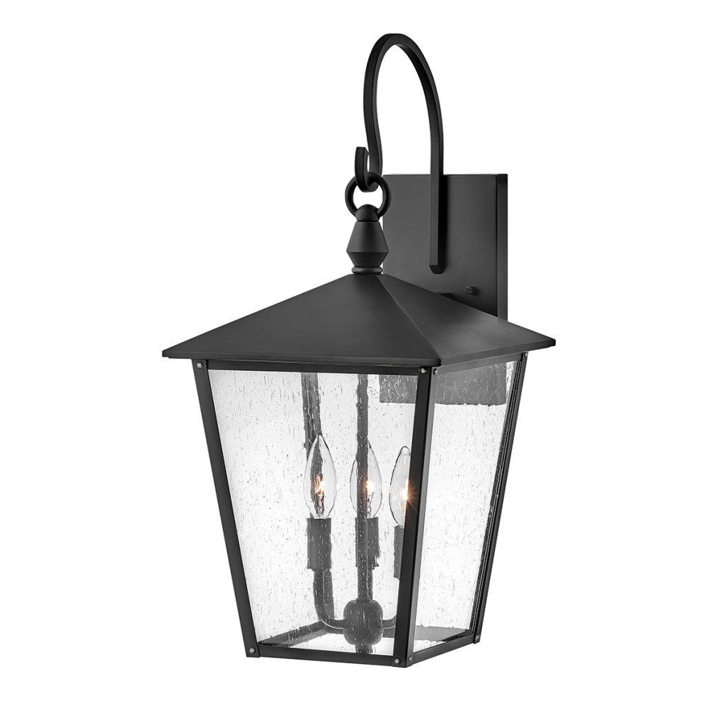 Applique esterna nera E14 3x40W Huntersfield Hinkley