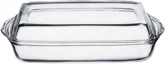 Scatola di cottura in vetro con coperchio 2L - resistente a lavastoviglie