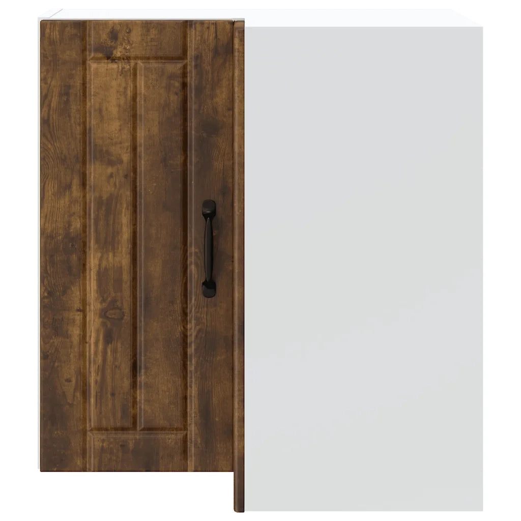 Pensile da Cucina ad Angolo Lucca Rovere Fumo Legno Multistrato 853862