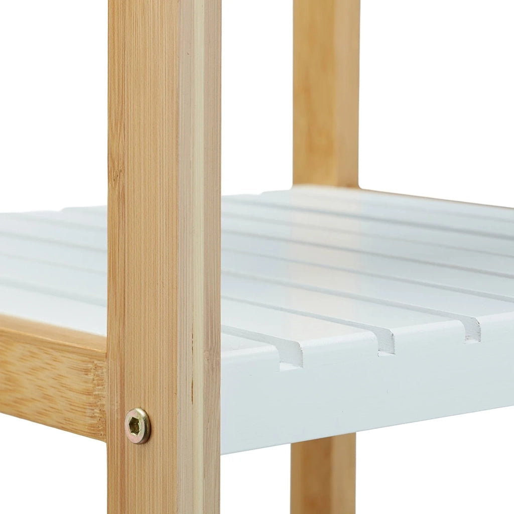 Mensola in bambù a 4 livelli per il bagno 110 cm 3213052