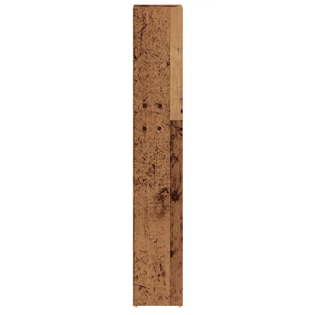 Scaffali Porta CD 2 pz Legno Antico 21x16x93,5 cm in Truciolato CFW5050873