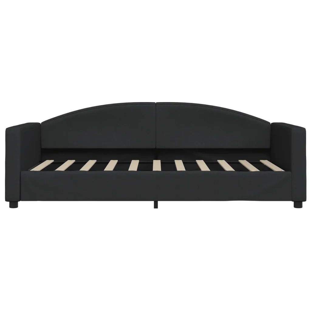Divano Letto con Letto Estraibile-Sofa Letto-Daybed Nero 90x190 cm in Tessuto 715901