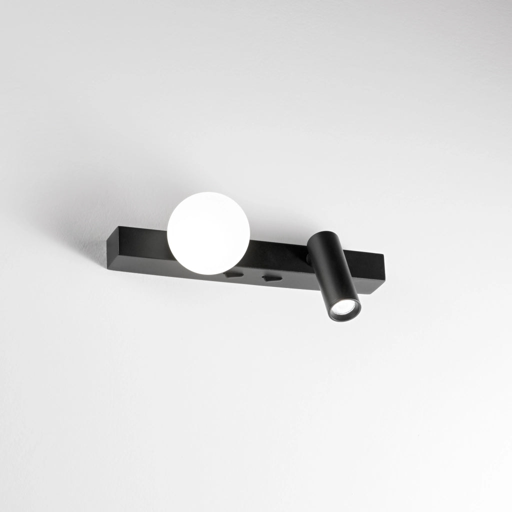 Applique Binomio 2 Luci Led Integrato Bianca