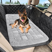 Hondendeken per auto, Mat per auto per cani, Copertura per cani per auto, Mat per auto per grandi cani, Mat per cani con antislip, Facile da pulire, Resistente ai graffi e comodo, 127×62,5 cm, Grigio chiaro