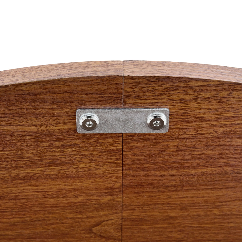 Tavolo da pranzo 100x100x76 cm con vani aperti in MDF noce
