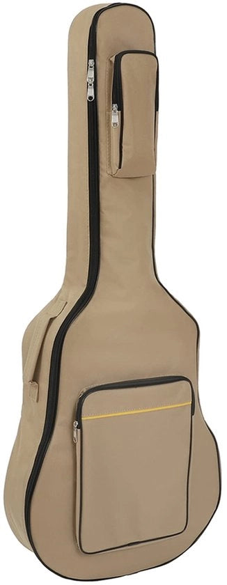 Custodia Acustica/Klassica per Chitarra - Idonea per Chitarra Acustica e Classica - Compresa Cinghia a Spalla - Ideale per Viaggi - Con Tasche a Cerniera - Custodia per Chitarra