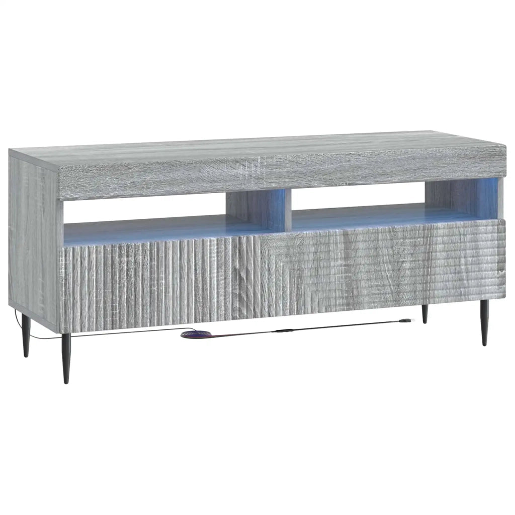 Mobile TV LED a 3 pezzi Sonoma grigio Legno ingegnerizzato 3416685