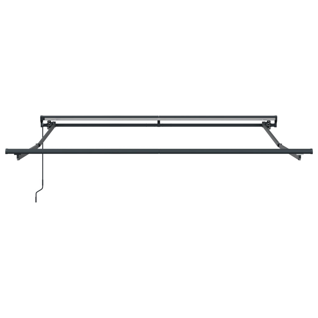 vidaXL Tenda Retrattile Grigio e antracite 350 x 250 cm
