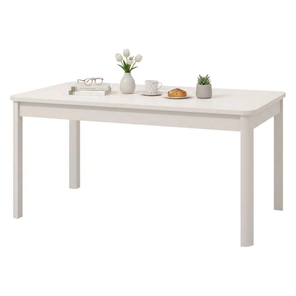 Tonara, Tavolo Fisso 6 Posti, 160x90.5x76.5h cm Bianco