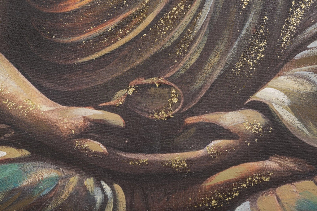 DIPINTO SU TELA BUDDHA -A- CM 100X3X100